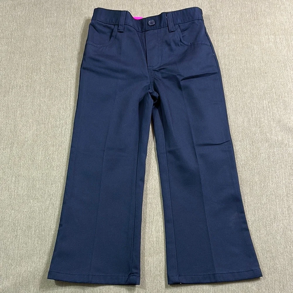 French Toast Kids Navy Pull on Pants Bootcut Size 4T - Picture 1 of 6